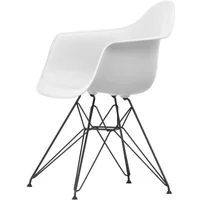 Vitra Vitra - Eames Plastic Armchair DAR RE, basic dark / baumwollweiß (Filzgleiter basic dark)