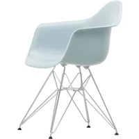Vitra Vitra - Eames Plastic Armchair DAR RE, verchromt / eisgrau (Filzgleiter basic dark)