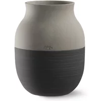 Kähler Design Kähler Design - Omaggio Circulare Vase, H 20 cm, anthrazit grau