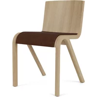 Audo Audo - Ready Dining Chair, Sitzpolster, Eiche natur / Bouclé bordeaux