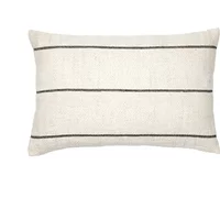 Broste Copenhagen Broste Copenhagen - Sigrid Kissenbezug, 40 x 60 cm, hellbeige / schwarz