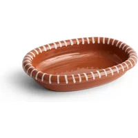 Hay HAY - Barro Servierschale oval, S, natural with stripes