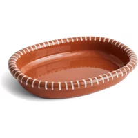 Hay HAY - Barro Servierschale oval, natural with stripes