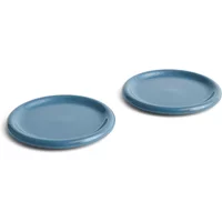Hay HAY - Barro Teller Ø 24 cm, dunkelblau (2er-Set)