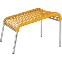 Fiam Fiam - Mya Spaghetti Fußhocker, Aluminium / gelb
