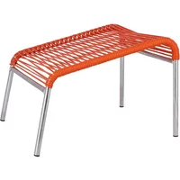 Fiam Fiam - Mya Spaghetti Fußhocker, Aluminium / orange