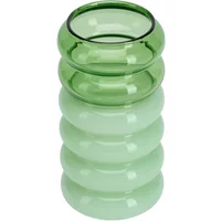 Design Letters Design Letters - Bubble - 2 in 1 Vase & Kerzenhalter, H 13,5 cm, green / milky green