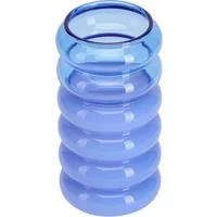 Design Letters Design Letters - Bubble - 2 in 1 Vase & Kerzenhalter, H 13,5 cm, blue / milky blue