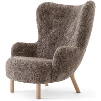 &Tradition &Tradition - Petra Lounge Chair VB3, High Back, Eiche geölt / Schafsfell Sahara