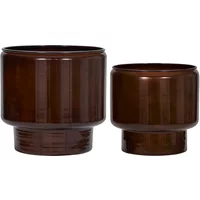 House Doctor House Doctor - Pile Blumentopf, braun (2er-Set)
