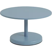 Muuto Muuto - Linear Steel Outdoor Kaffeetisch, Ø 70 x H 40 cm, hellblau