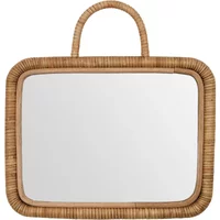 Meraki Meraki - Baki Spiegel mit Rahmen, 32 x 24 cm, Rattan