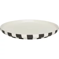 OYOY OYOY - Toppu Teller, Ø 26,5 cm, weiß / schwarz