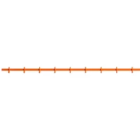 String Furniture String - Relief Hakenleiste, groß, 123 cm, orange