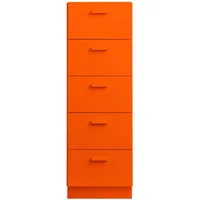 String Furniture String - Relief Kommode mit Sockel, hoch, 41 x 41 x 115 cm, orange