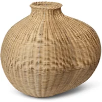 Ferm Living Ferm Living - Bola Braided Bodenvase, H 50 cm, Natur