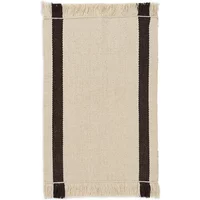 Ferm Living Ferm Living - Calm Kelim Fußmatte, 50 x 70 cm, off-white / coffee