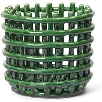 Ferm Living Ferm Living - Keramik Korb, klein, emerald green