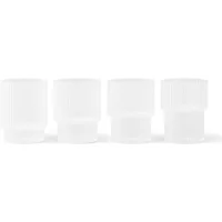 Ferm Living Ferm Living - Ripple Gläser, frosted (4er-Set)
