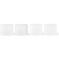 Ferm Living Ferm Living - Ripple Trinkglas low, frosted (4er-Set)