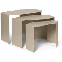 Ferm Living Ferm Living - Shard Cluster Satztisch, cashmere (3er-Set)
