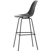 Vitra Vitra - Eames Fiberglass Barstuhl, hoch, basic dark / elephant hide-grey (Filzgleiter)