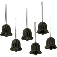 Broste Copenhagen Broste Copenhagen - Chime Bell Deko-Anhänger, Ø 4,5 x H 5 cm, thyme (6er-Set)