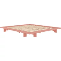 Karup Karup - Japan Bett 180 x 200 cm, Kiefer pink sky