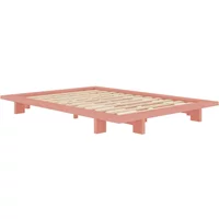 Karup Karup - Japan Bett 140 x 200 cm, Kiefer pink sky