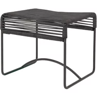 Acapulco Design Acapulco Design - Acapulco Hocker, Leder schwarz / schwarz