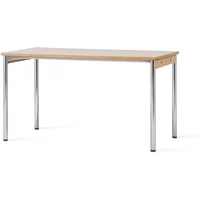 Audo Copenhagen Audo - Co Schreibtisch, 140 x 70 cm, Chrom / cremé