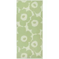 Marimekko Marimekko - Unikko Badetuch, 70 x 150 cm, off-white / sage