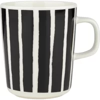 Marimekko Marimekko - Oiva Piccolo Becher mit Henkel, 250 ml, weiß / schwarz