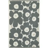 Marimekko Marimekko - Unikko Decke, 150 x 220 cm, off-white / charcoal / sand