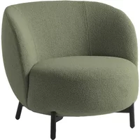 Kartell Kartell - Lunam Sessel, schwarz / grün (Stoff Orsetto)