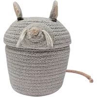 Lorena Canals Lorena Canals - Spiel- und Aufbewahrungskorb, mini Renata the Rat, grau