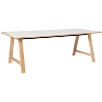 Andersen Furniture Andersen Furniture - T11 Esstisch, 220 x 95 cm, kristallweiß / Eiche weiß pigmentiert