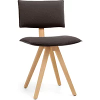 Magis Magis - Trave Stuhl, Esche mit Eichenholz-Finish / dunkelbraun (Stoff Fidivi Torino 9212)
