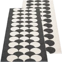 Pappelina Pappelina - Poppy Teppich, 70 x 150 cm, schwarz
