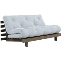 Karup Karup - Roots Schlafsofa, 160 x 200 cm, Kiefer carbonbraun / beach blue