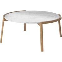 Bolia Bolia - Mix Coffee Table, Ø 94 cm, Marmor weiß