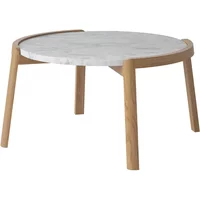 Bolia Bolia - Mix Coffee Table, Ø 65 cm, Marmor weiß