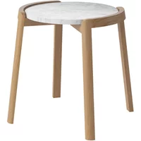 Bolia Bolia - Mix Coffee Table, Ø 46 cm, Marmor weiß