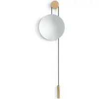 New Works New Works - Rise & Shine Wandspiegel, Eiche natur / Messing