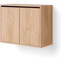 New Works New Works - Hängeschrank mit Türen, hoch, Eiche natur