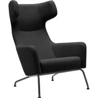 Softline Softline - Havana Ohrensessel, Gestell schwarz / Filz anthrazit (610)