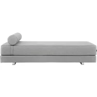Softline Softline - Lubi Schlafsofa mit Taschenfederkern, grau (Filz 620), inkl. Nackenrolle