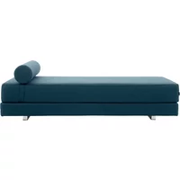 Softline Softline - Lubi Schlafsofa mit Kaltschaummatratze, blau (Filz 846), inkl. Nackenrolle