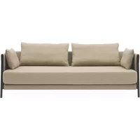 Softline Softline - Madison Schlafsofa, schwarz / Vision sand (446)