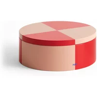 Hay HAY - Tin Container rund, rot / soft pink